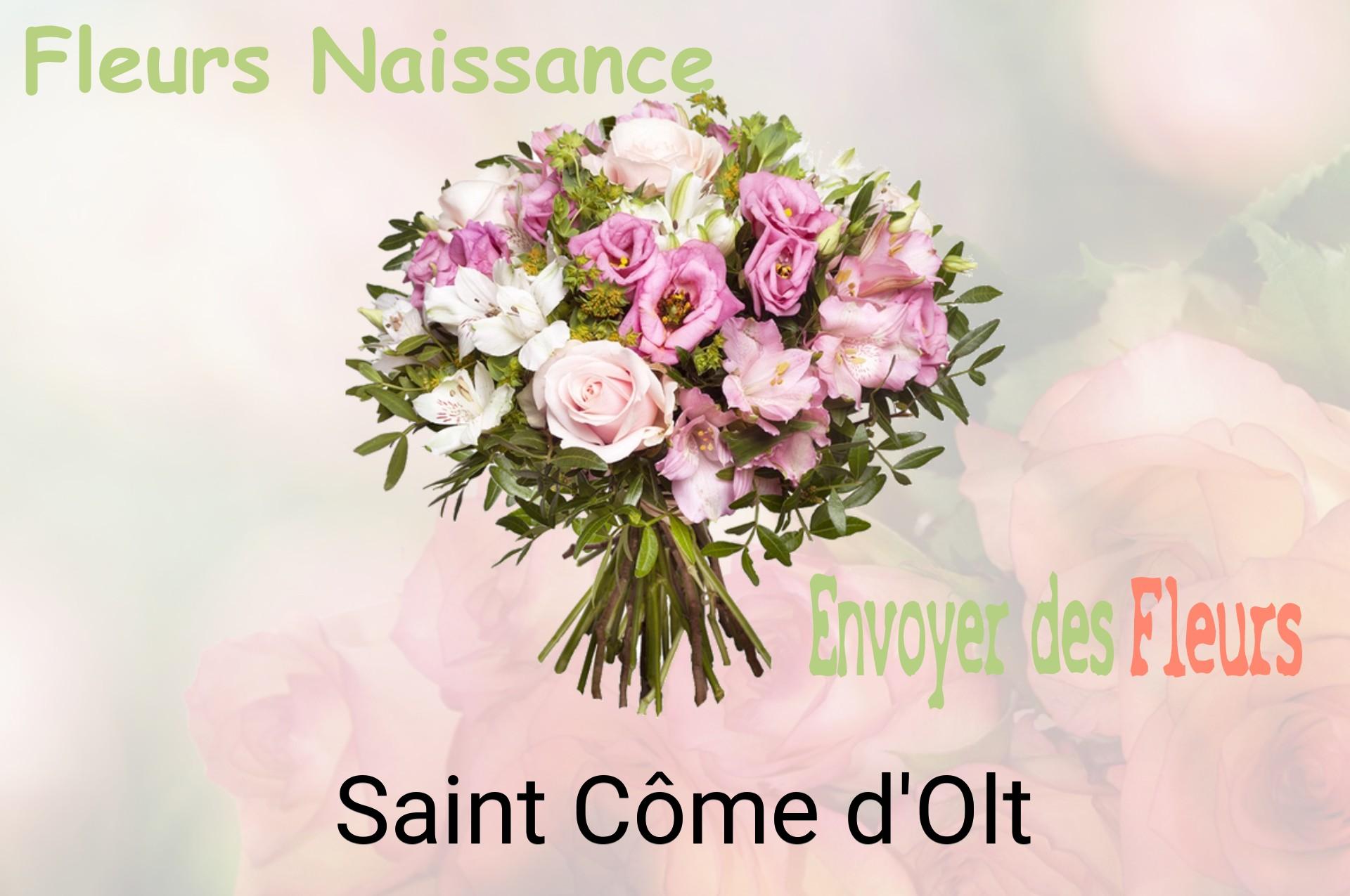 Bouquet de fleurs de naissance livré à Saint-Côme-d'Olt
